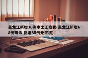 黑龙江新增36例本土无症状(黑龙江新增68例确诊 新增85例无症状)